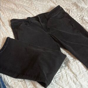 Women's Black Pants. American eagle flare bottom. Size 14